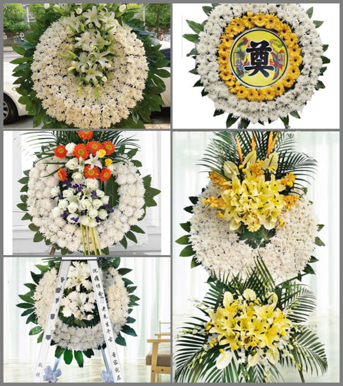 福建漳州平和县九峰镇军溪村花圈速递